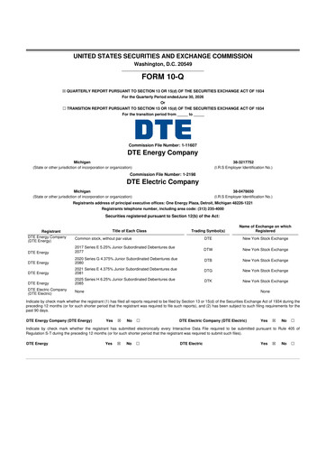 Thumbnail DTE Energy
 10-Q Quarterly Report FY2026 