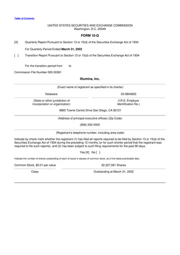 Thumbnail Illumina 10-Q Quarterly Report FY 