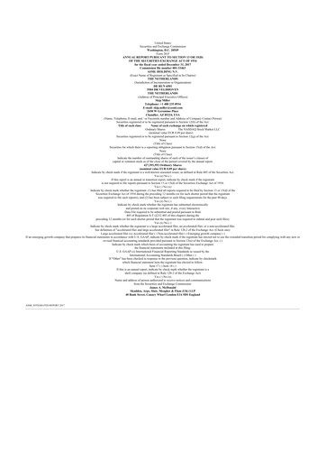 Thumbnail ASML 20-F Annual Report 2017