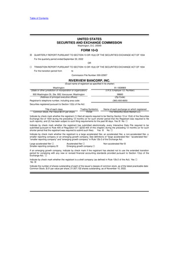 Thumbnail Riverview Bancorp 10-Q Quarterly Report FY2023 