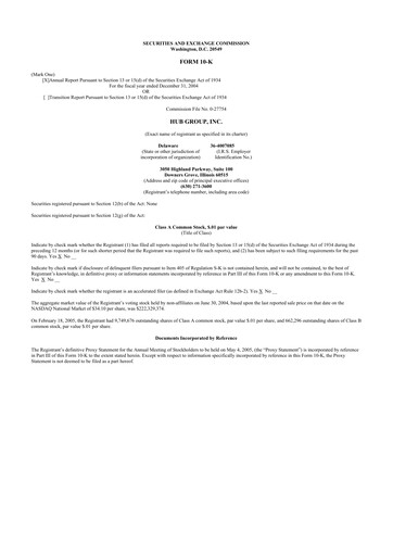 Thumbnail Hub Group
 10-K Annual Report 