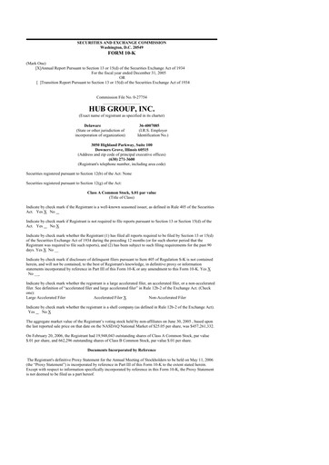 Thumbnail Hub Group
 10-K Annual Report 