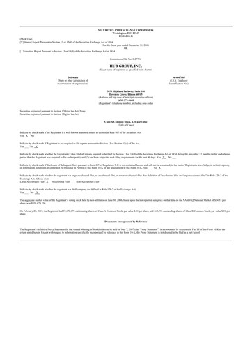 Thumbnail Hub Group
 10-K Annual Report 