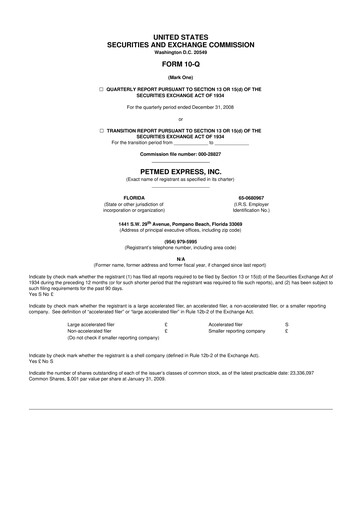 Thumbnail PetMed Express
 10-Q Quarterly Report FY 