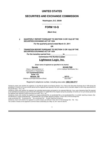 Thumbnail Lightwave Logic 10-Q Quarterly Report FY 