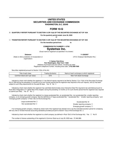 Thumbnail Global Industrial Company 10-Q Quarterly Report FY2020 