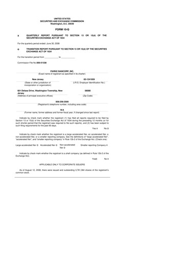 Thumbnail Parke Bancorp 10-Q Quarterly Report FY 