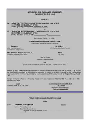 Thumbnail Perma-Fix Environmental Services 10-Q Quarterly Report FY 