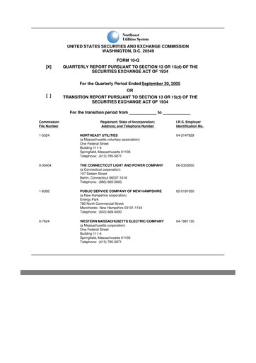Vorschaubild Eversource Energy 10-Q Quartalsbericht  