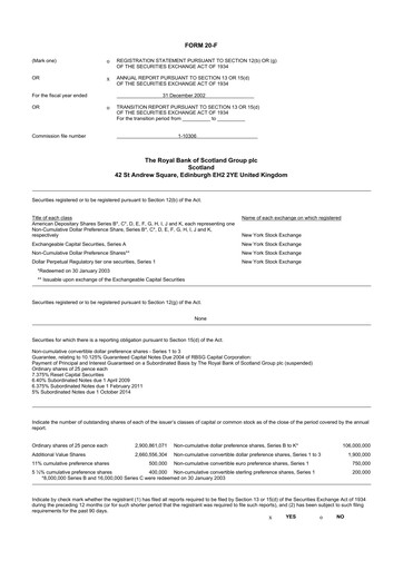 Miniature NatWest Group 20-F Rapport annuel 