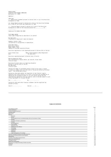 Thumbnail ICICI Bank 20-F Annual Report 