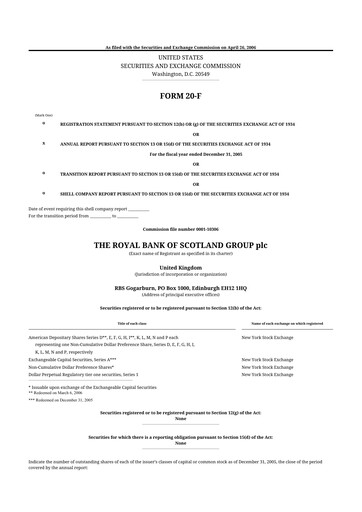 Miniature NatWest Group 20-F Rapport annuel 