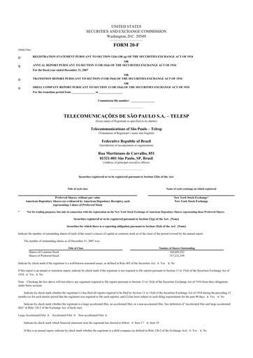 Thumbnail Telefonica Brasil 20-F Annual Report 