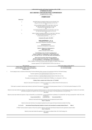 Thumbnail Telefónica 20-F Annual Report 