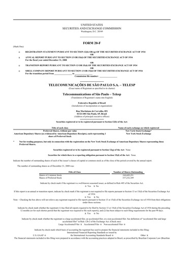 Thumbnail Telefonica Brasil 20-F Annual Report 