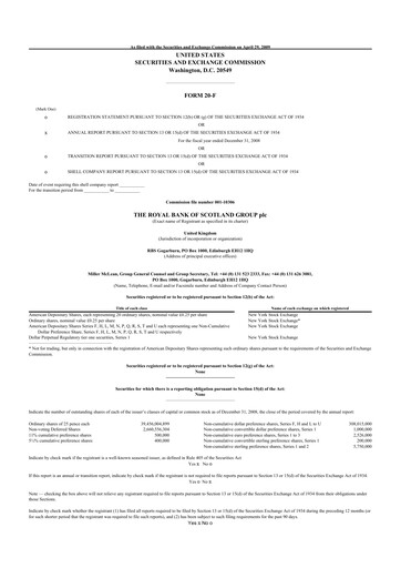 Miniature NatWest Group 20-F Rapport annuel 