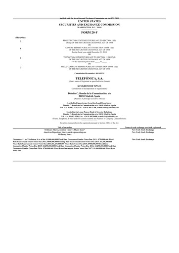 Thumbnail Telefónica 20-F Annual Report 
