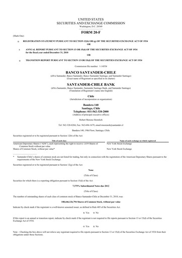 Thumbnail Banco Santander-Chile 20-F Annual Report 