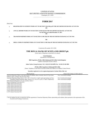 Miniature NatWest Group 20-F Rapport annuel 