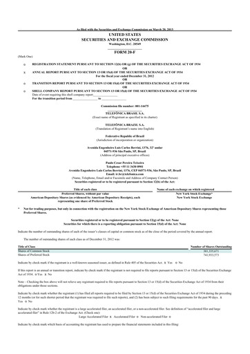 Thumbnail Telefonica Brasil 20-F Annual Report 