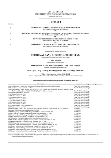 Miniature NatWest Group 20-F Rapport annuel 