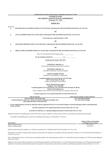 Thumbnail Telefonica Brasil 20-F Annual Report 