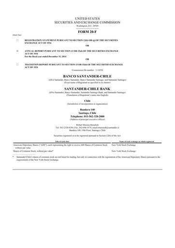 Thumbnail Banco Santander-Chile 20-F Annual Report 