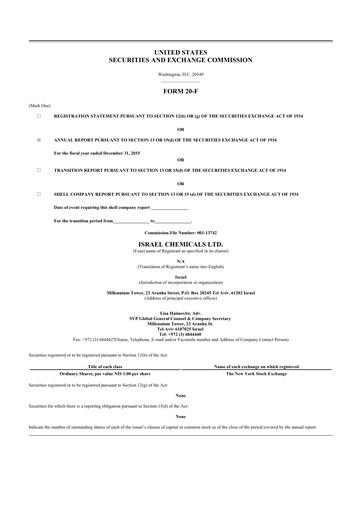 Thumbnail ICL Group 20-F Annual Report 