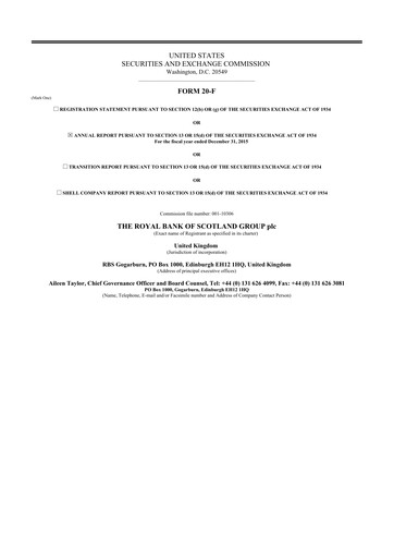 Miniature NatWest Group 20-F Rapport annuel 