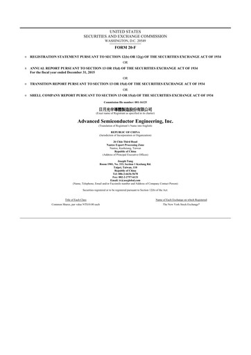 Vorschaubild ASE Group
 20-F Jahresbericht 