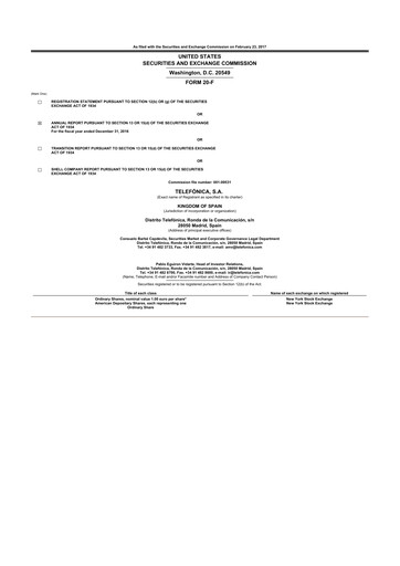 Thumbnail Telefónica 20-F Annual Report 