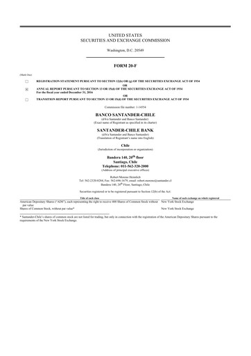 Thumbnail Banco Santander-Chile 20-F Annual Report 