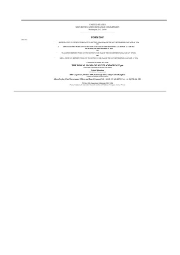 Miniature NatWest Group 20-F Rapport annuel 