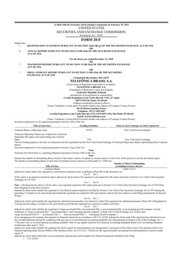 Thumbnail Telefonica Brasil 20-F Annual Report 2020