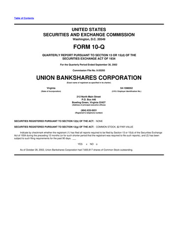 Vorschaubild Atlantic Union Bankshares 10-Q Quartalsbericht  