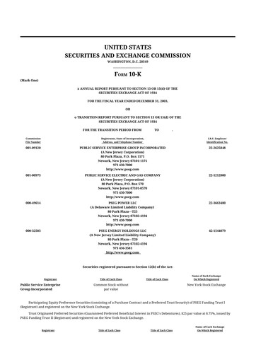 Thumbnail PSEG 10-K Annual Report 