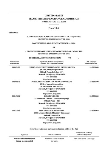 Thumbnail PSEG 10-K Annual Report 