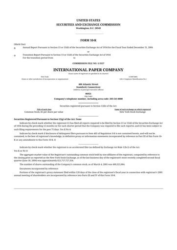 Thumbnail International Paper
 10-K Annual Report 