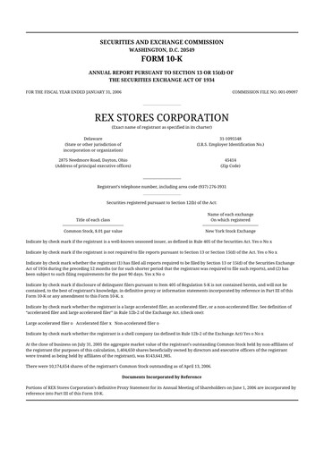 Thumbnail REX American Resources
 10-K Annual Report 