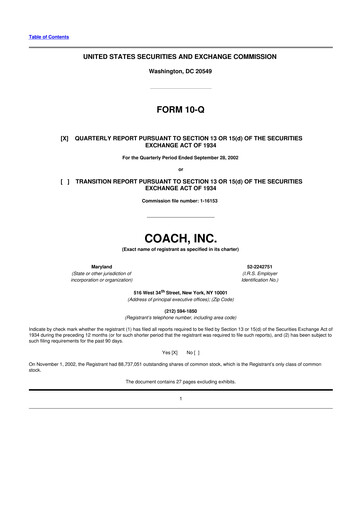 Thumbnail Tapestry 10-Q Quarterly Report FY 