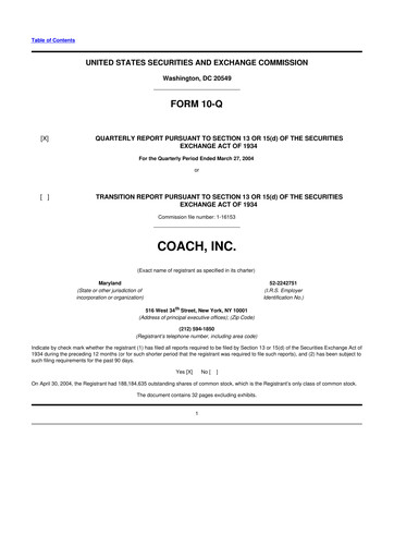 Thumbnail Tapestry 10-Q Quarterly Report FY 