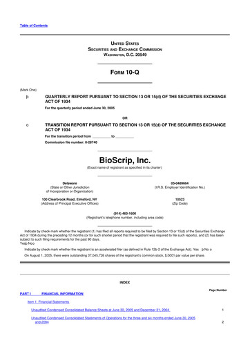 Thumbnail Option Care Health 10-Q Quarterly Report FY 