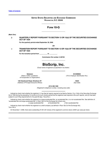 Thumbnail Option Care Health 10-Q Quarterly Report FY 