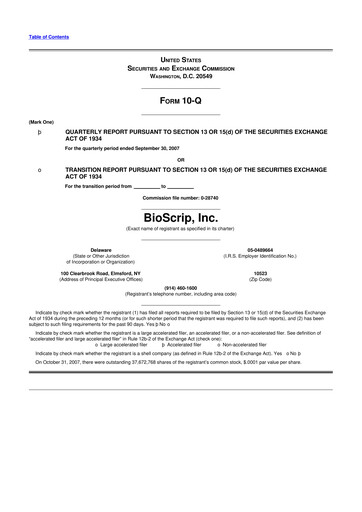 Thumbnail Option Care Health 10-Q Quarterly Report FY 