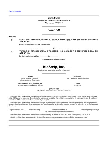 Thumbnail Option Care Health 10-Q Quarterly Report FY 