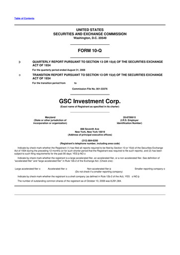 Thumbnail Saratoga Investment 10-Q Quarterly Report FY 