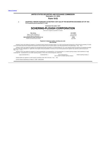 Thumbnail Merck 10-Q Quarterly Report FY 