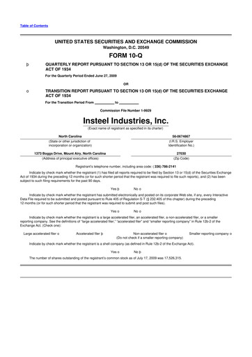 Vorschaubild Insteel Industries 10-Q Quartalsbericht  