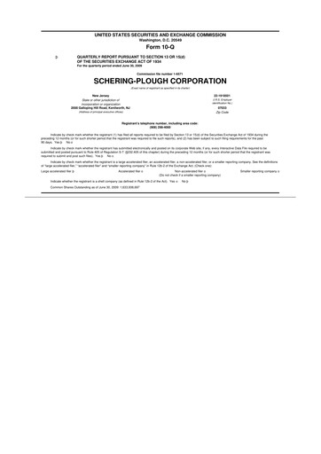 Thumbnail Merck 10-Q Quarterly Report FY 