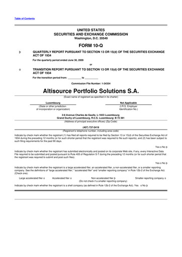 Vorschaubild Altisource Portfolio Solutions
 10-Q Quartalsbericht  